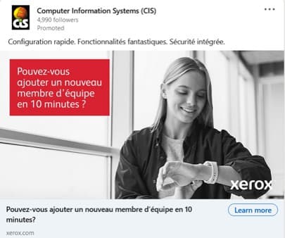 The XEROX head office print and digital document products campaign
